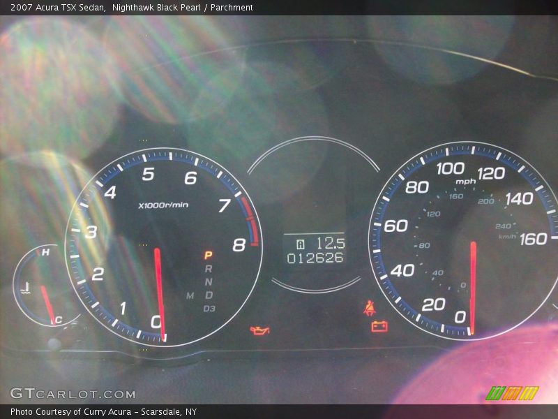 Nighthawk Black Pearl / Parchment 2007 Acura TSX Sedan