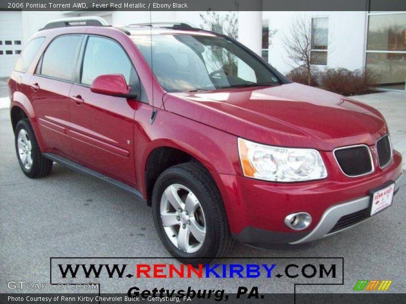 Fever Red Metallic / Ebony Black 2006 Pontiac Torrent AWD