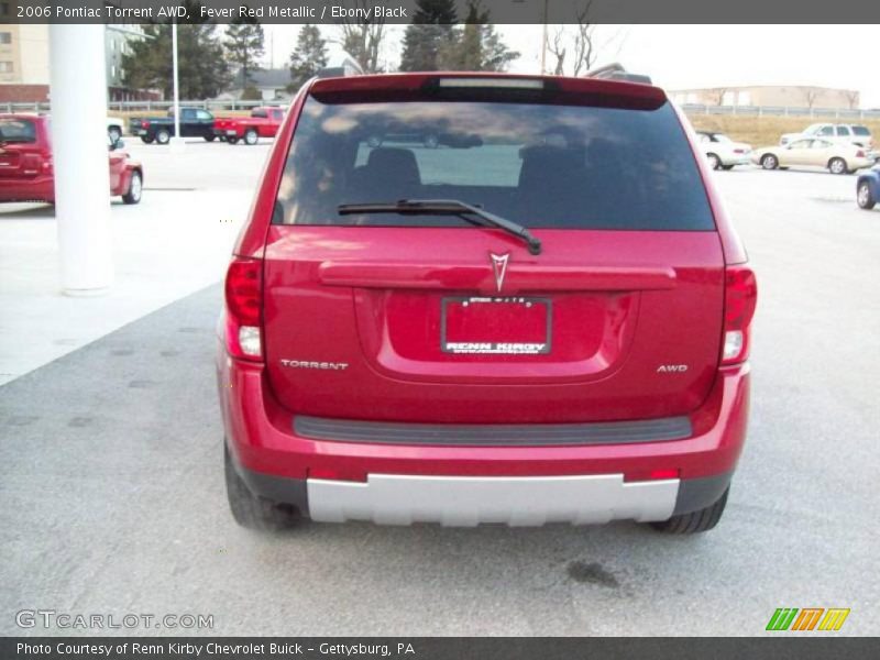 Fever Red Metallic / Ebony Black 2006 Pontiac Torrent AWD