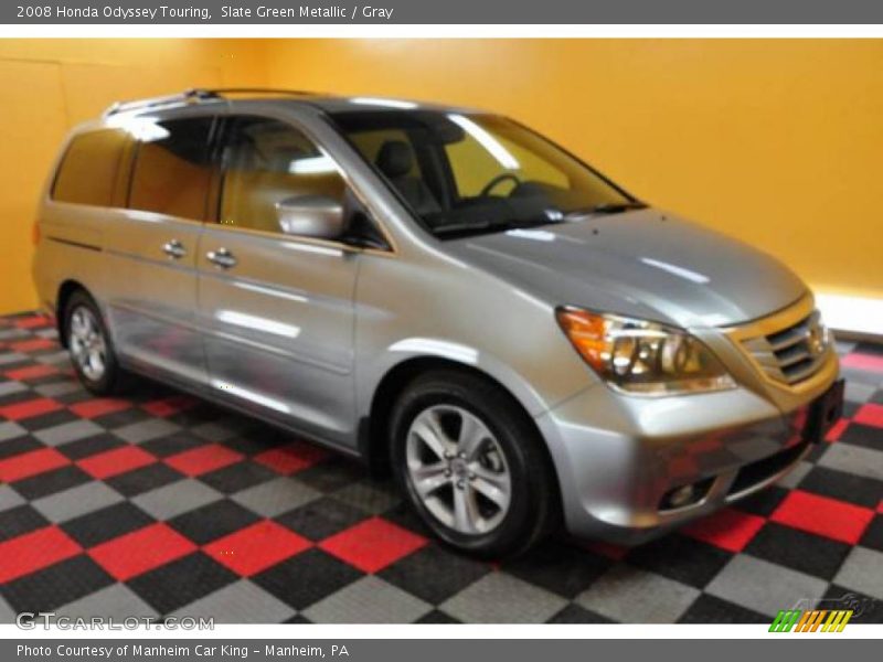 Slate Green Metallic / Gray 2008 Honda Odyssey Touring