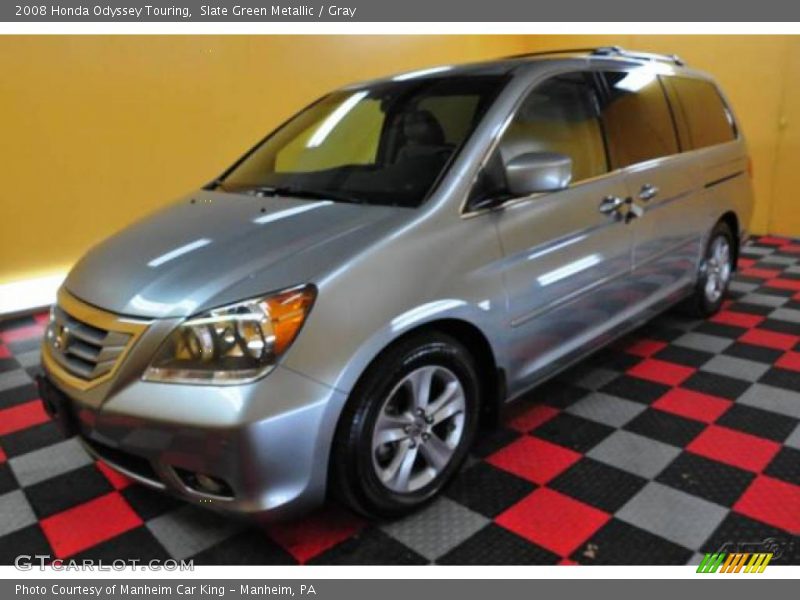 Slate Green Metallic / Gray 2008 Honda Odyssey Touring