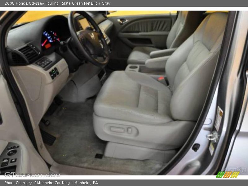 Slate Green Metallic / Gray 2008 Honda Odyssey Touring