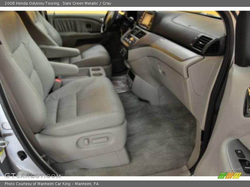 Slate Green Metallic / Gray 2008 Honda Odyssey Touring
