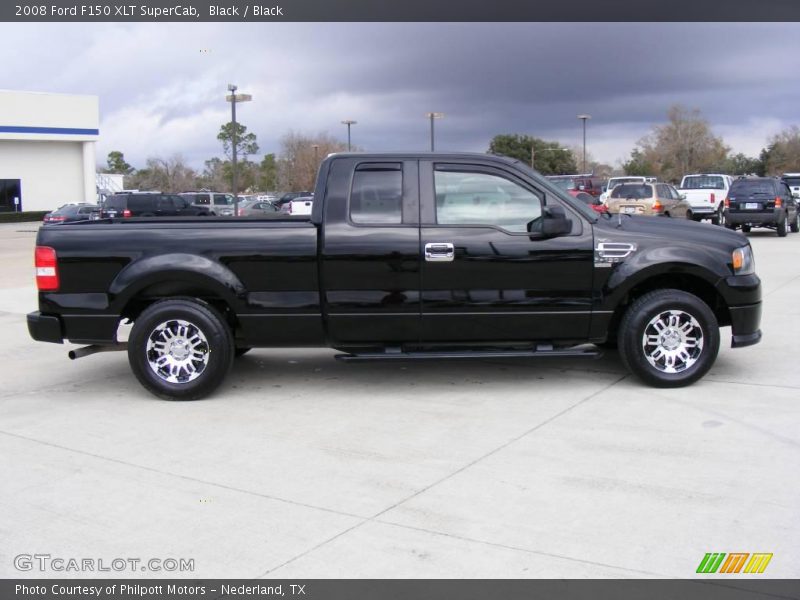 Black / Black 2008 Ford F150 XLT SuperCab