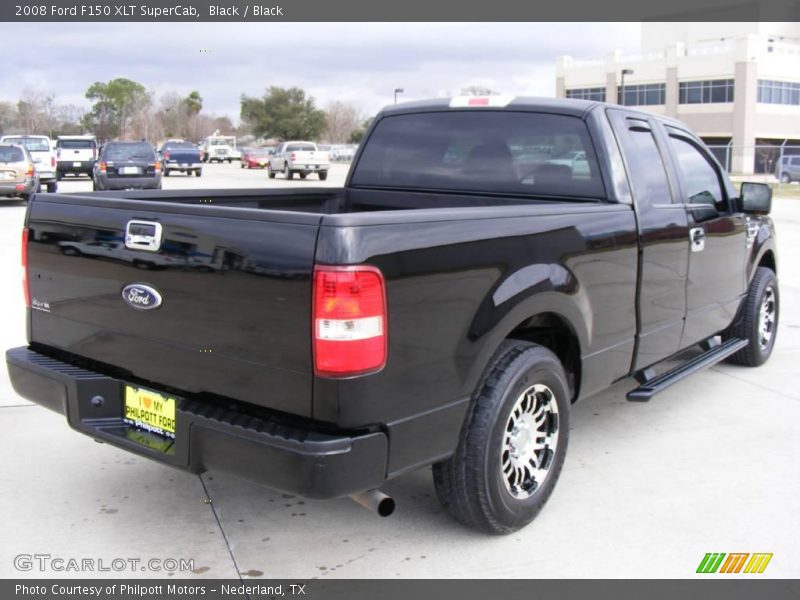 Black / Black 2008 Ford F150 XLT SuperCab