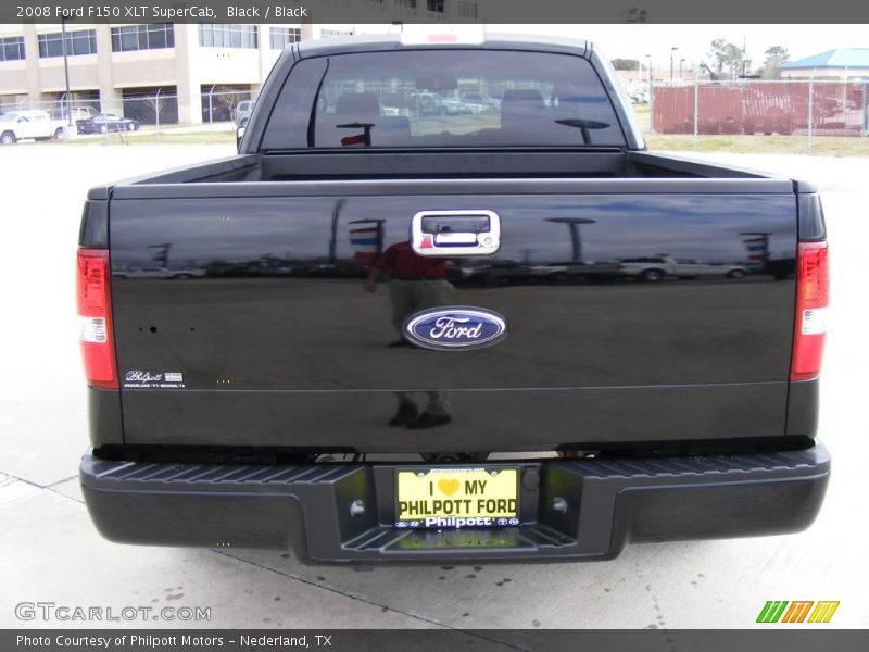 Black / Black 2008 Ford F150 XLT SuperCab