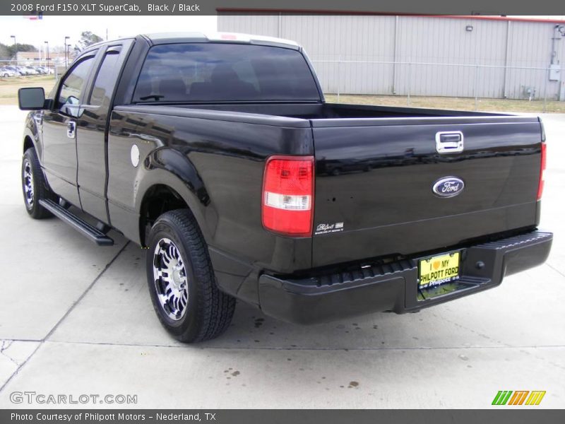 Black / Black 2008 Ford F150 XLT SuperCab
