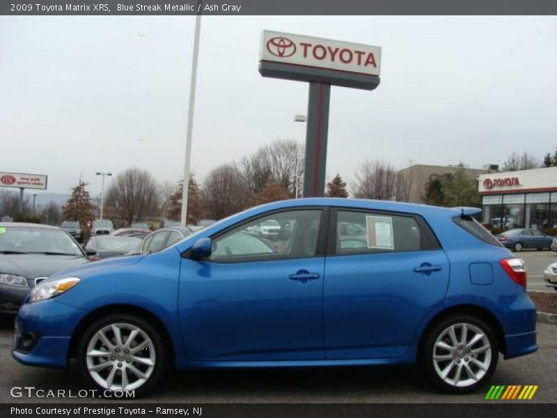 Blue Streak Metallic / Ash Gray 2009 Toyota Matrix XRS