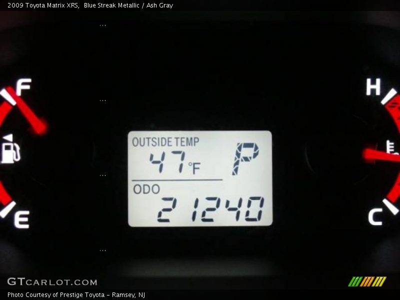 Blue Streak Metallic / Ash Gray 2009 Toyota Matrix XRS