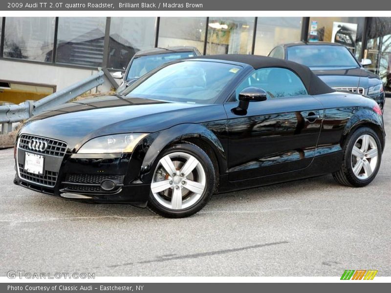 Brilliant Black / Madras Brown 2009 Audi TT 2.0T quattro Roadster