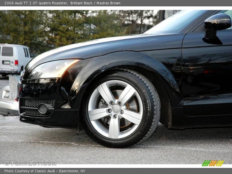 Brilliant Black / Madras Brown 2009 Audi TT 2.0T quattro Roadster