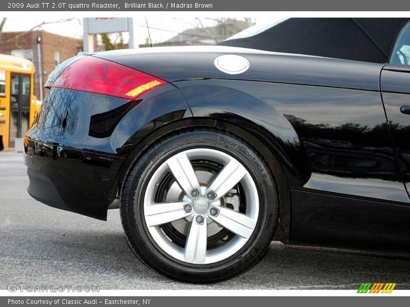 Brilliant Black / Madras Brown 2009 Audi TT 2.0T quattro Roadster