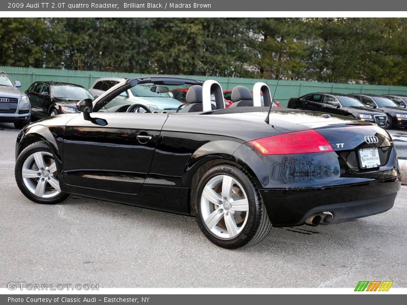 Brilliant Black / Madras Brown 2009 Audi TT 2.0T quattro Roadster