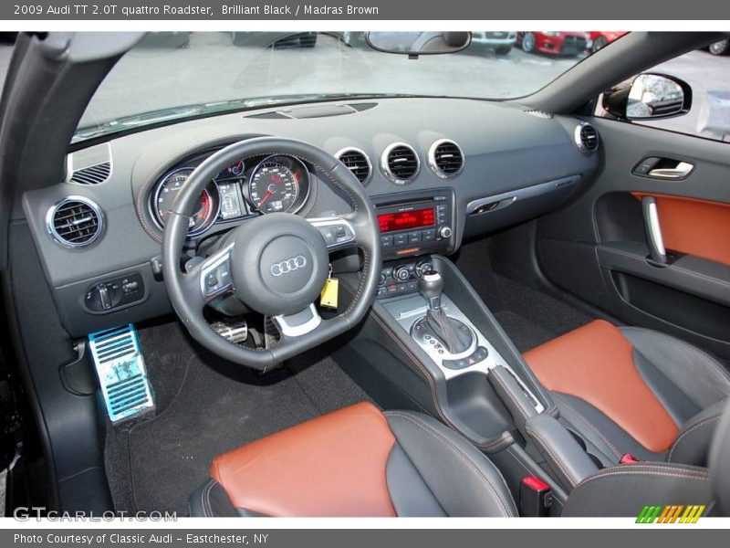 Brilliant Black / Madras Brown 2009 Audi TT 2.0T quattro Roadster