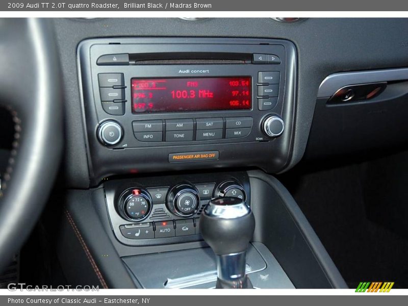 Brilliant Black / Madras Brown 2009 Audi TT 2.0T quattro Roadster