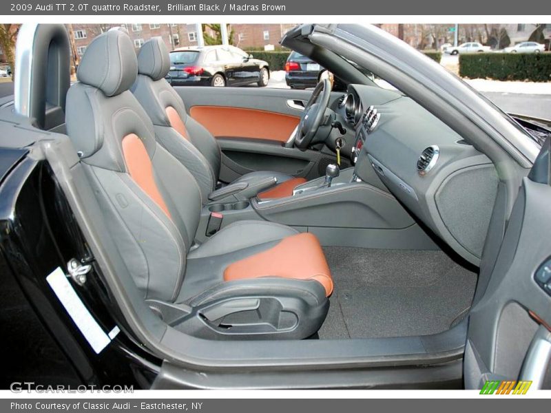 Brilliant Black / Madras Brown 2009 Audi TT 2.0T quattro Roadster