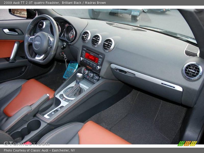 Brilliant Black / Madras Brown 2009 Audi TT 2.0T quattro Roadster