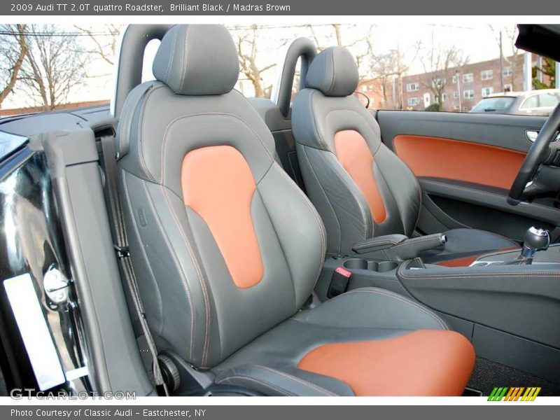Brilliant Black / Madras Brown 2009 Audi TT 2.0T quattro Roadster