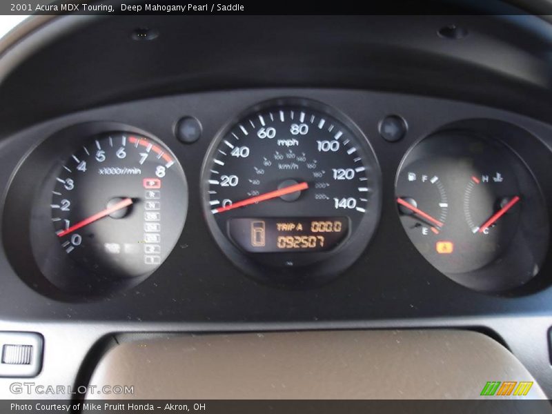 Deep Mahogany Pearl / Saddle 2001 Acura MDX Touring