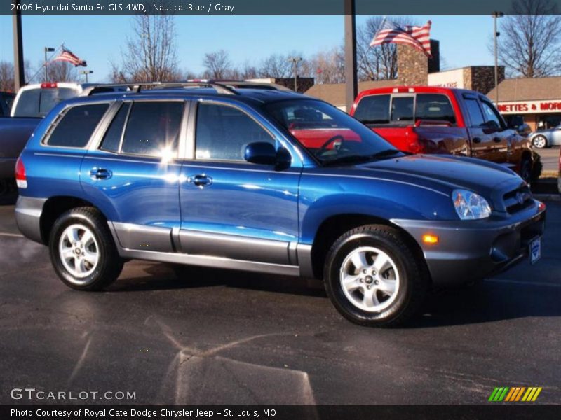 Nautical Blue / Gray 2006 Hyundai Santa Fe GLS 4WD