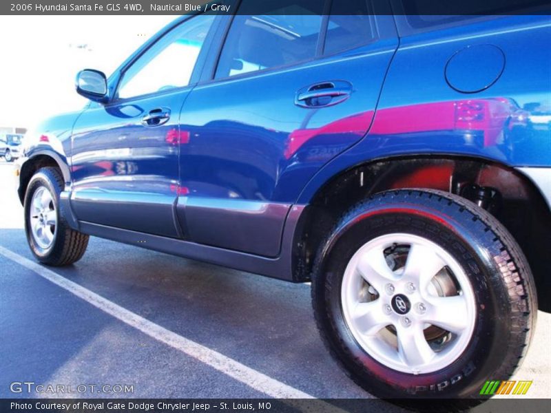 Nautical Blue / Gray 2006 Hyundai Santa Fe GLS 4WD