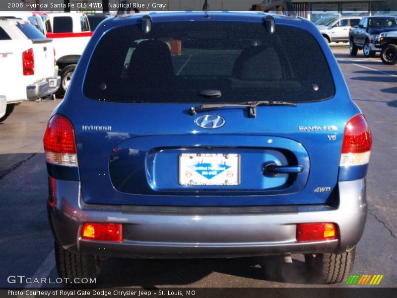 Nautical Blue / Gray 2006 Hyundai Santa Fe GLS 4WD