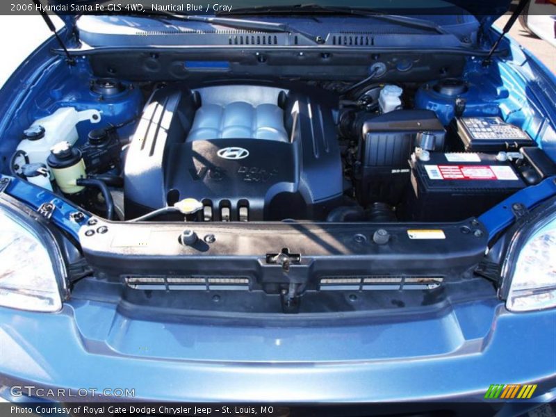 Nautical Blue / Gray 2006 Hyundai Santa Fe GLS 4WD