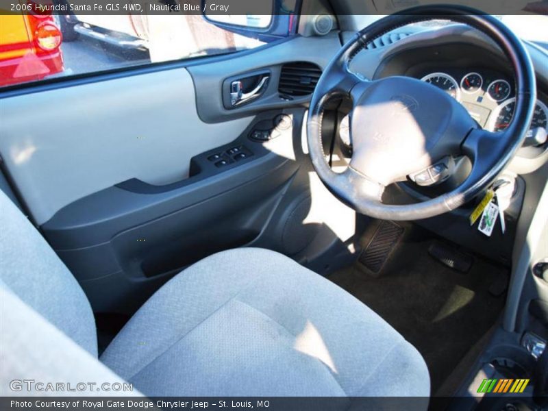 Nautical Blue / Gray 2006 Hyundai Santa Fe GLS 4WD