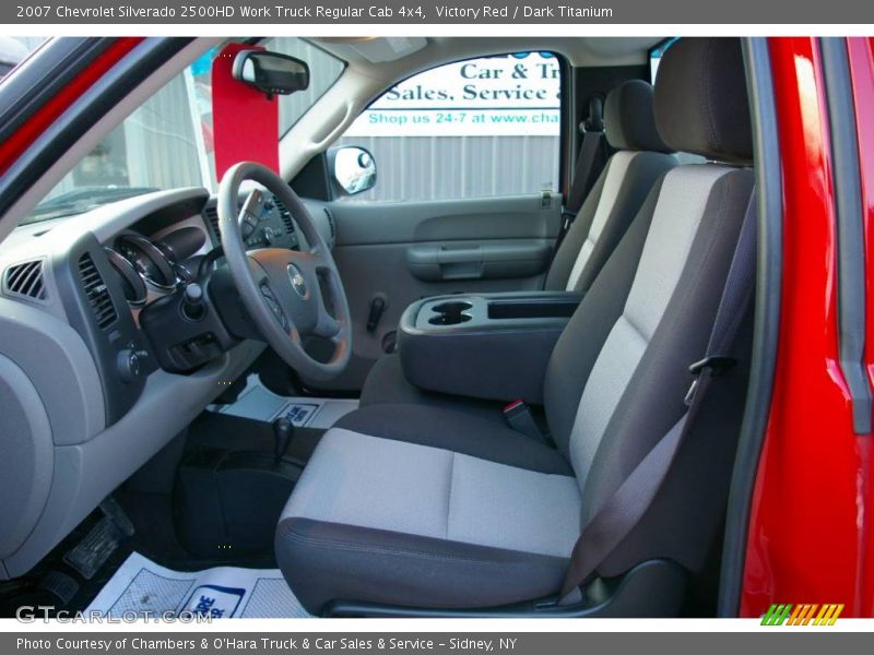Victory Red / Dark Titanium 2007 Chevrolet Silverado 2500HD Work Truck Regular Cab 4x4