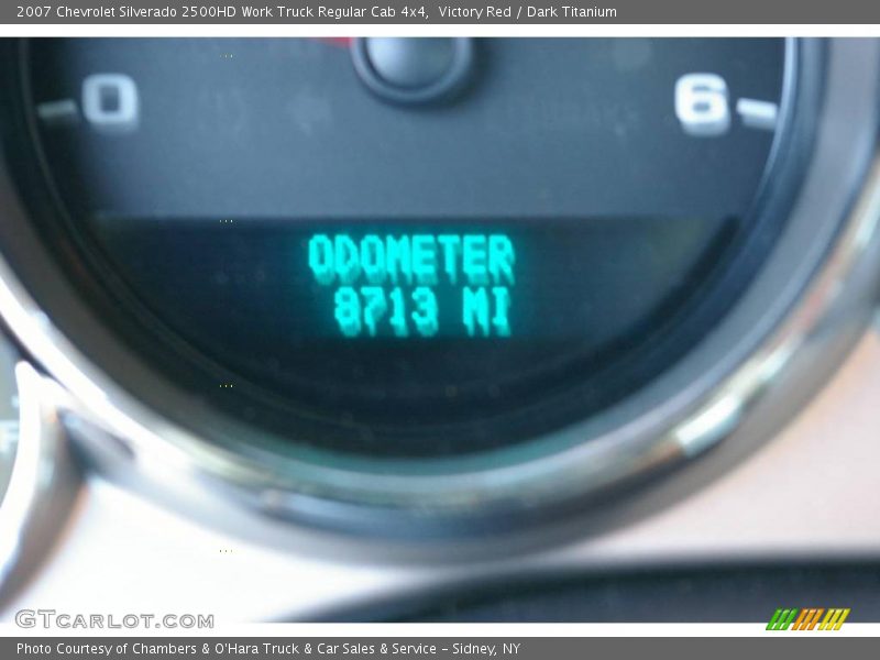 Victory Red / Dark Titanium 2007 Chevrolet Silverado 2500HD Work Truck Regular Cab 4x4