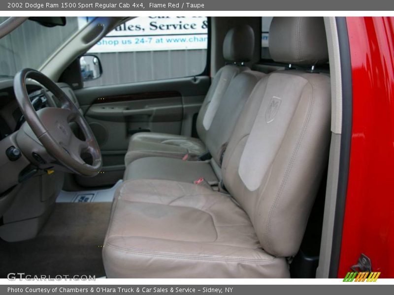 Flame Red / Taupe 2002 Dodge Ram 1500 Sport Regular Cab 4x4