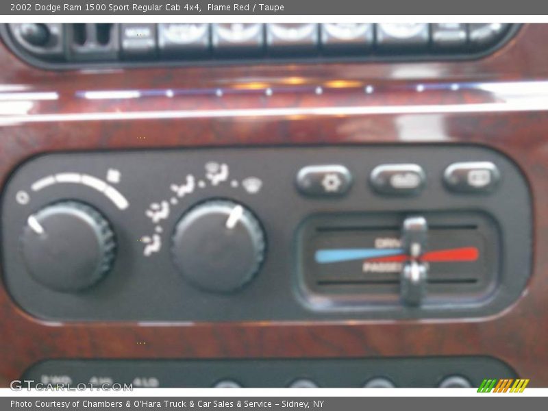 Flame Red / Taupe 2002 Dodge Ram 1500 Sport Regular Cab 4x4