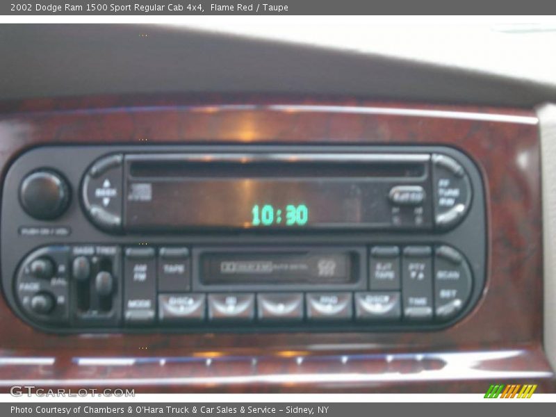 Flame Red / Taupe 2002 Dodge Ram 1500 Sport Regular Cab 4x4