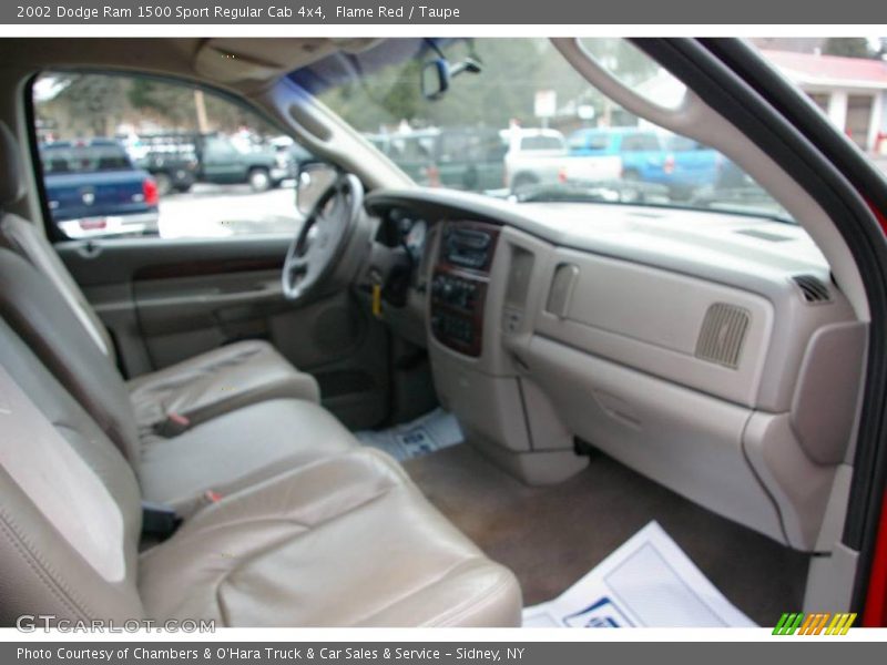 Flame Red / Taupe 2002 Dodge Ram 1500 Sport Regular Cab 4x4