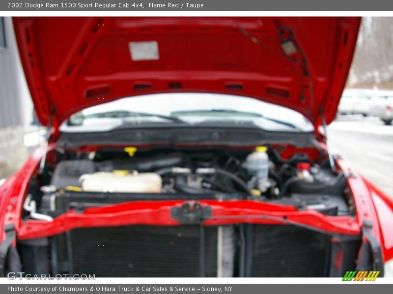Flame Red / Taupe 2002 Dodge Ram 1500 Sport Regular Cab 4x4