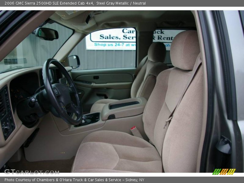 Steel Gray Metallic / Neutral 2006 GMC Sierra 2500HD SLE Extended Cab 4x4
