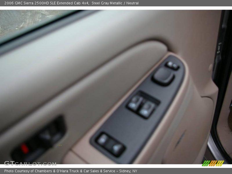 Steel Gray Metallic / Neutral 2006 GMC Sierra 2500HD SLE Extended Cab 4x4