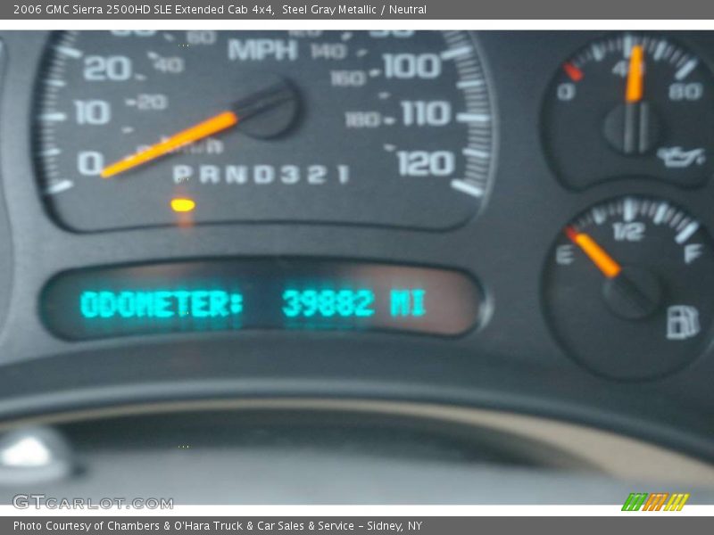 Steel Gray Metallic / Neutral 2006 GMC Sierra 2500HD SLE Extended Cab 4x4