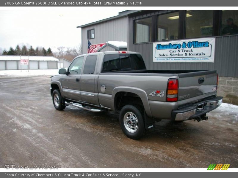 Steel Gray Metallic / Neutral 2006 GMC Sierra 2500HD SLE Extended Cab 4x4