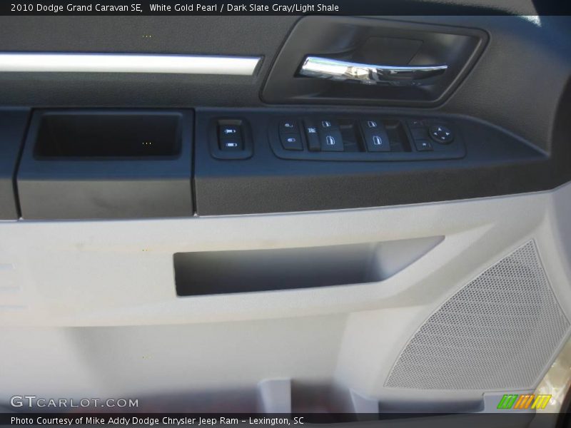 White Gold Pearl / Dark Slate Gray/Light Shale 2010 Dodge Grand Caravan SE