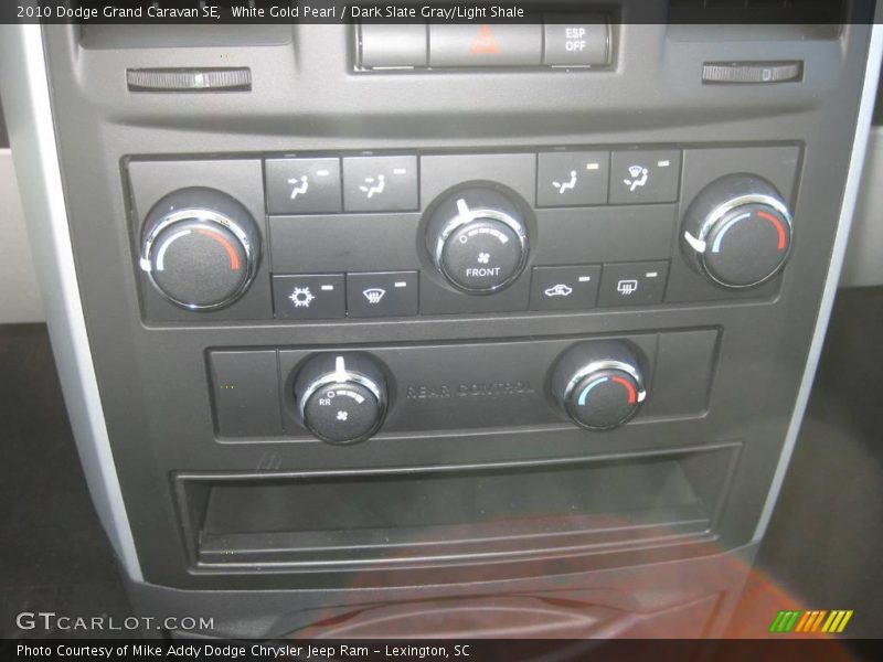 White Gold Pearl / Dark Slate Gray/Light Shale 2010 Dodge Grand Caravan SE