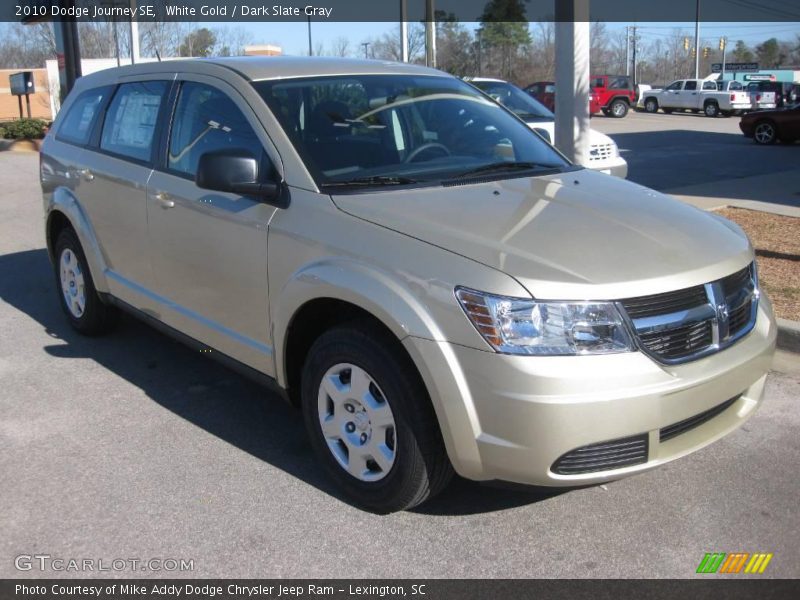White Gold / Dark Slate Gray 2010 Dodge Journey SE