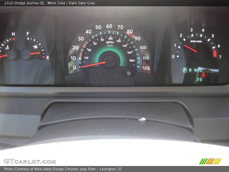 White Gold / Dark Slate Gray 2010 Dodge Journey SE