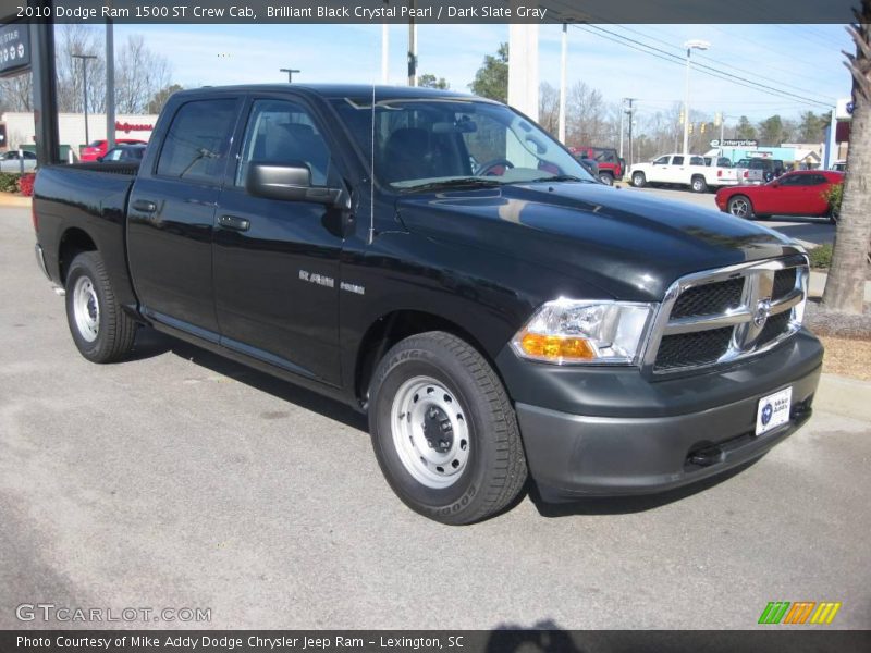 Brilliant Black Crystal Pearl / Dark Slate Gray 2010 Dodge Ram 1500 ST Crew Cab