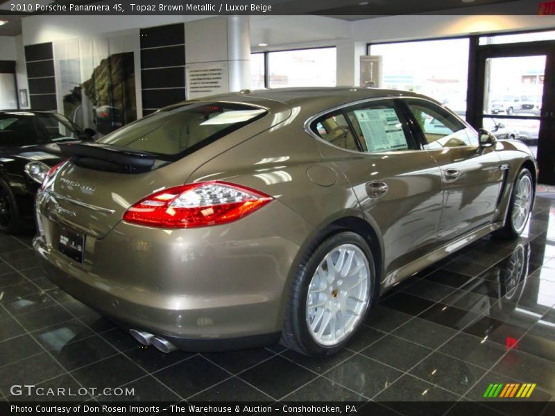 Topaz Brown Metallic / Luxor Beige 2010 Porsche Panamera 4S