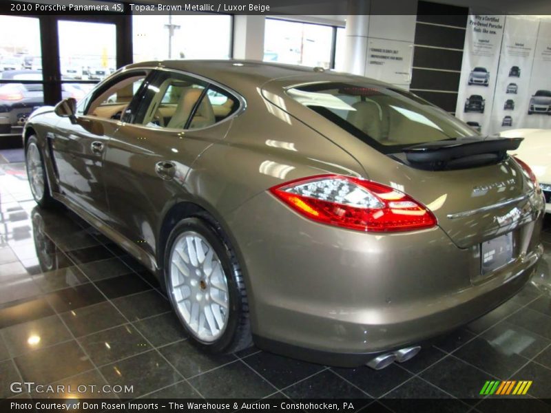 Topaz Brown Metallic / Luxor Beige 2010 Porsche Panamera 4S