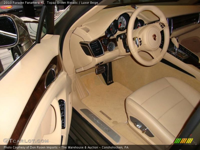 Topaz Brown Metallic / Luxor Beige 2010 Porsche Panamera 4S