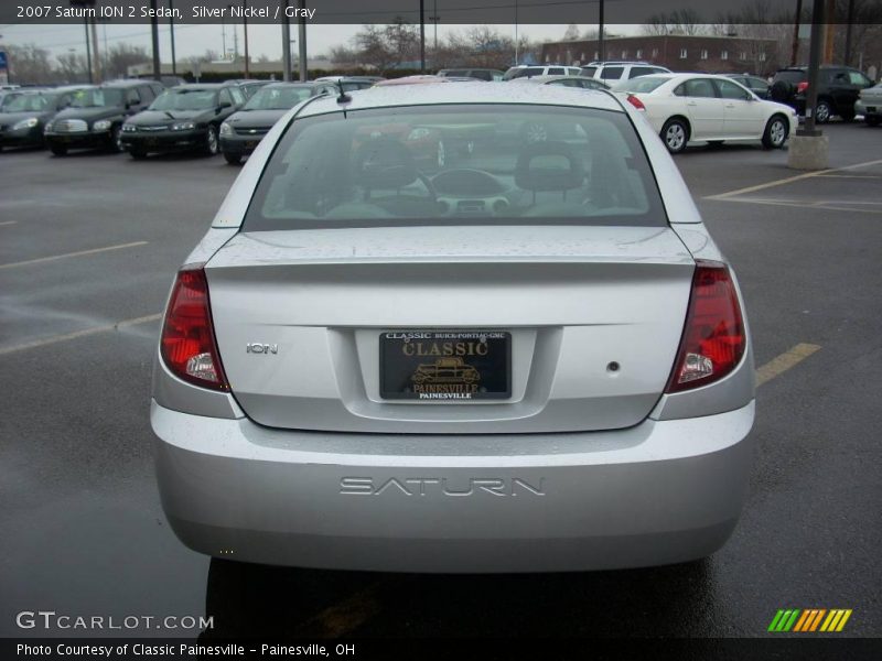 Silver Nickel / Gray 2007 Saturn ION 2 Sedan