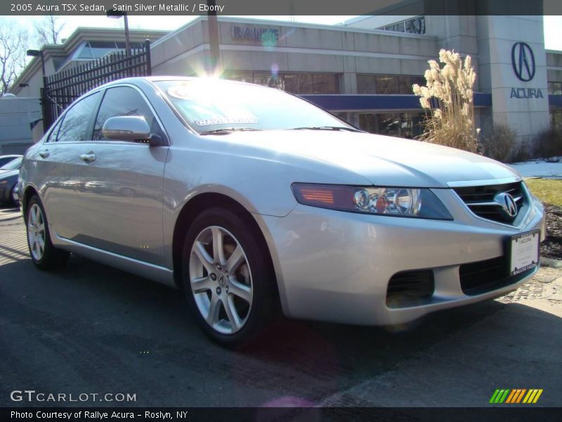 Satin Silver Metallic / Ebony 2005 Acura TSX Sedan