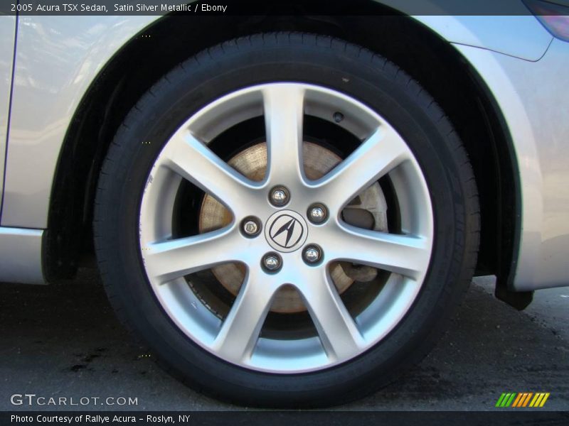 Satin Silver Metallic / Ebony 2005 Acura TSX Sedan